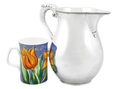 Antique Thomas Chawner 1780s Sterling Silver Beer or Water Jug