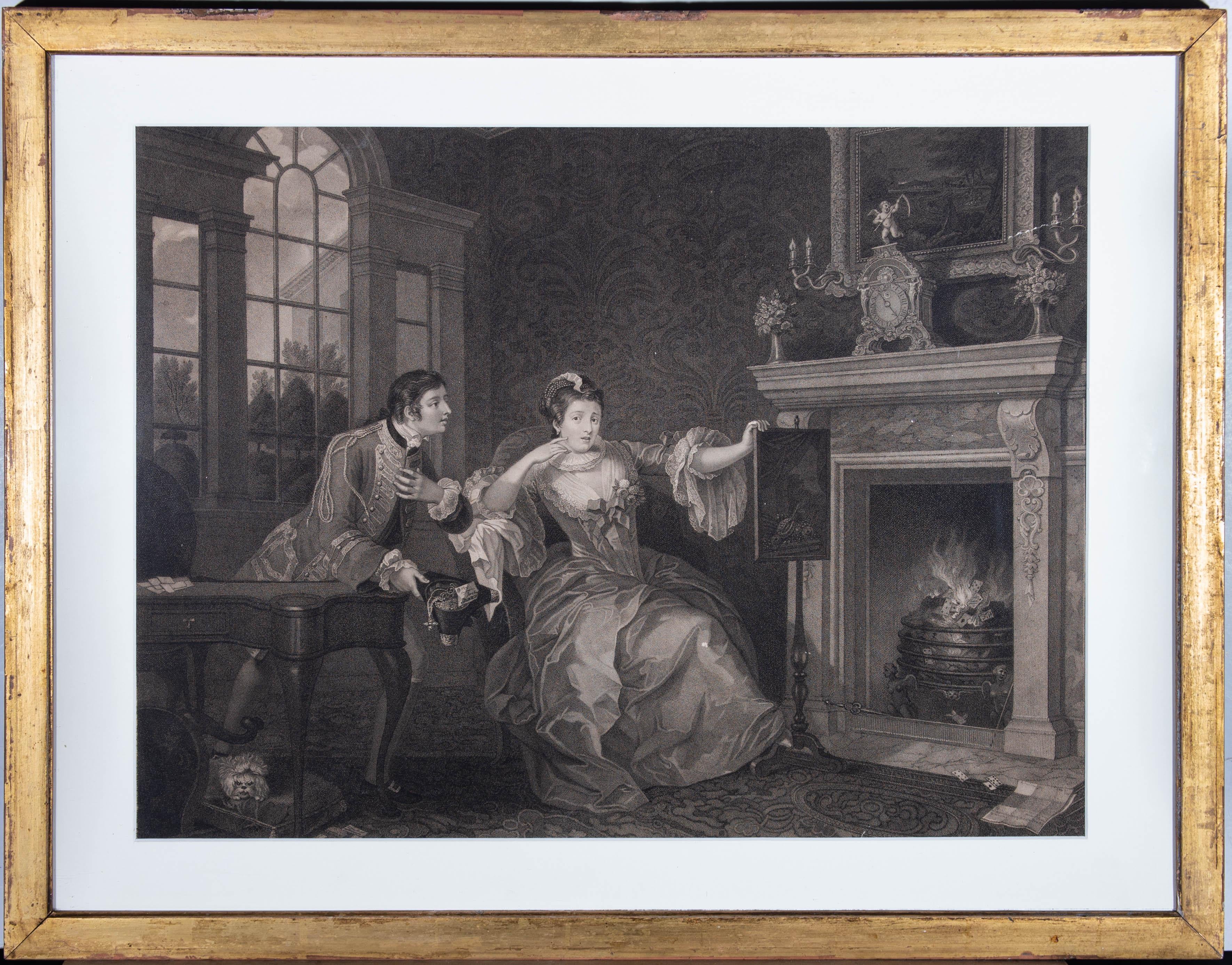Thomas Cheesman Figurative Print - T. Cheesman (1760-1834) after Hogarth - 1820 Engraving, The Lady's Last Stake