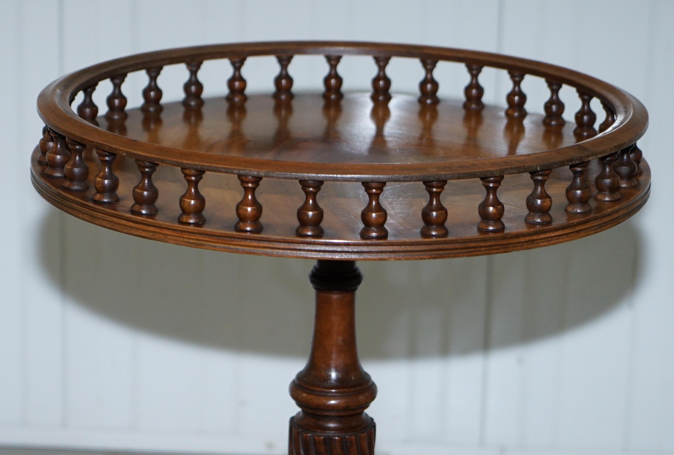Thomas Chippendale George III Style Mahogany Gallery Tripod Table Bevan Funnell 1