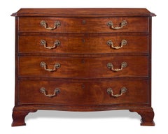 Thomas Chippendale Mahogany Serpentine Chest