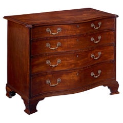 Antique Thomas Chippendale Mahogany Serpentine Chest