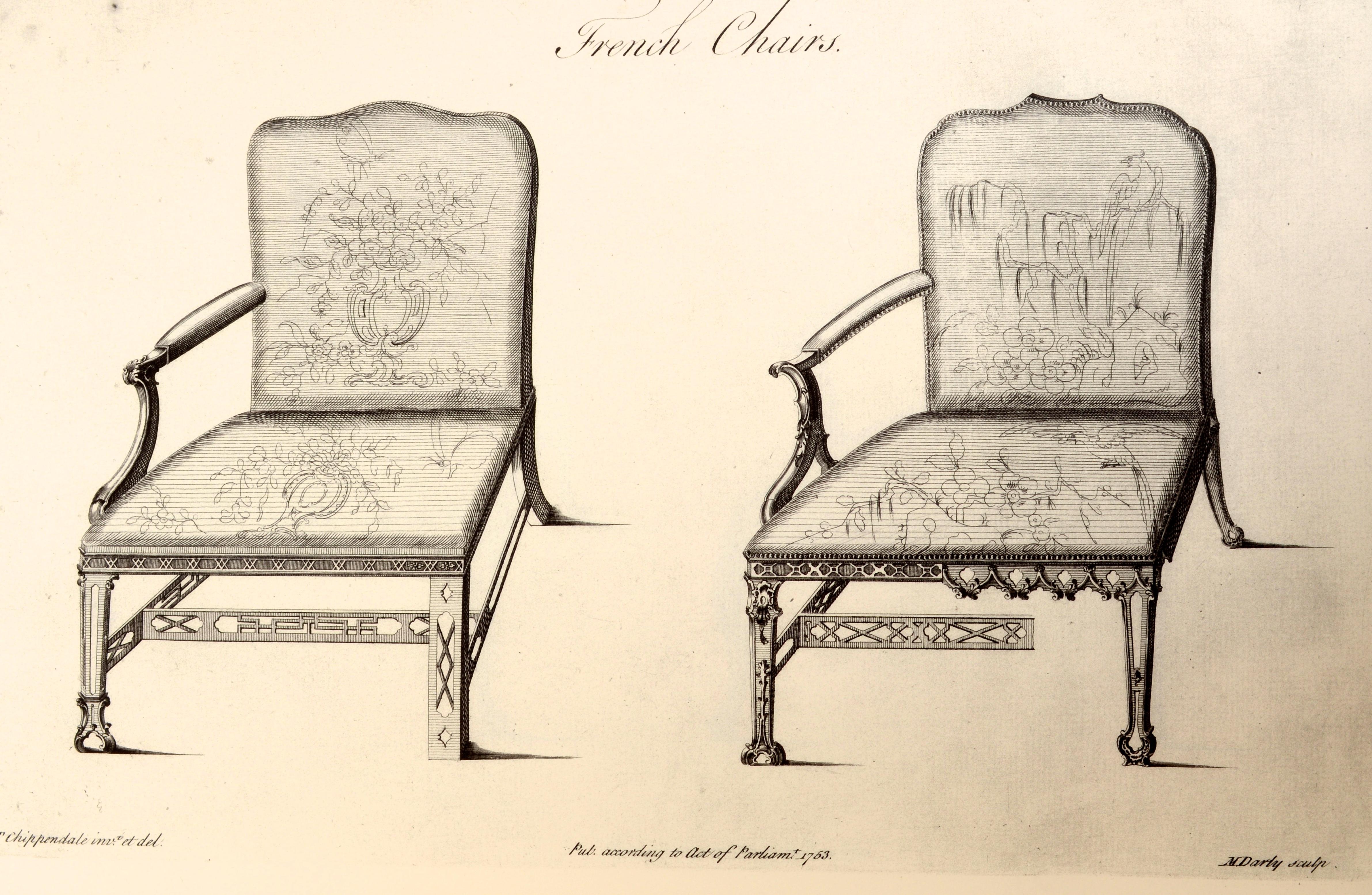 English Thomas Chippendale's, the Gentleman and Cabinet Makers Director, Facsimile For Sale