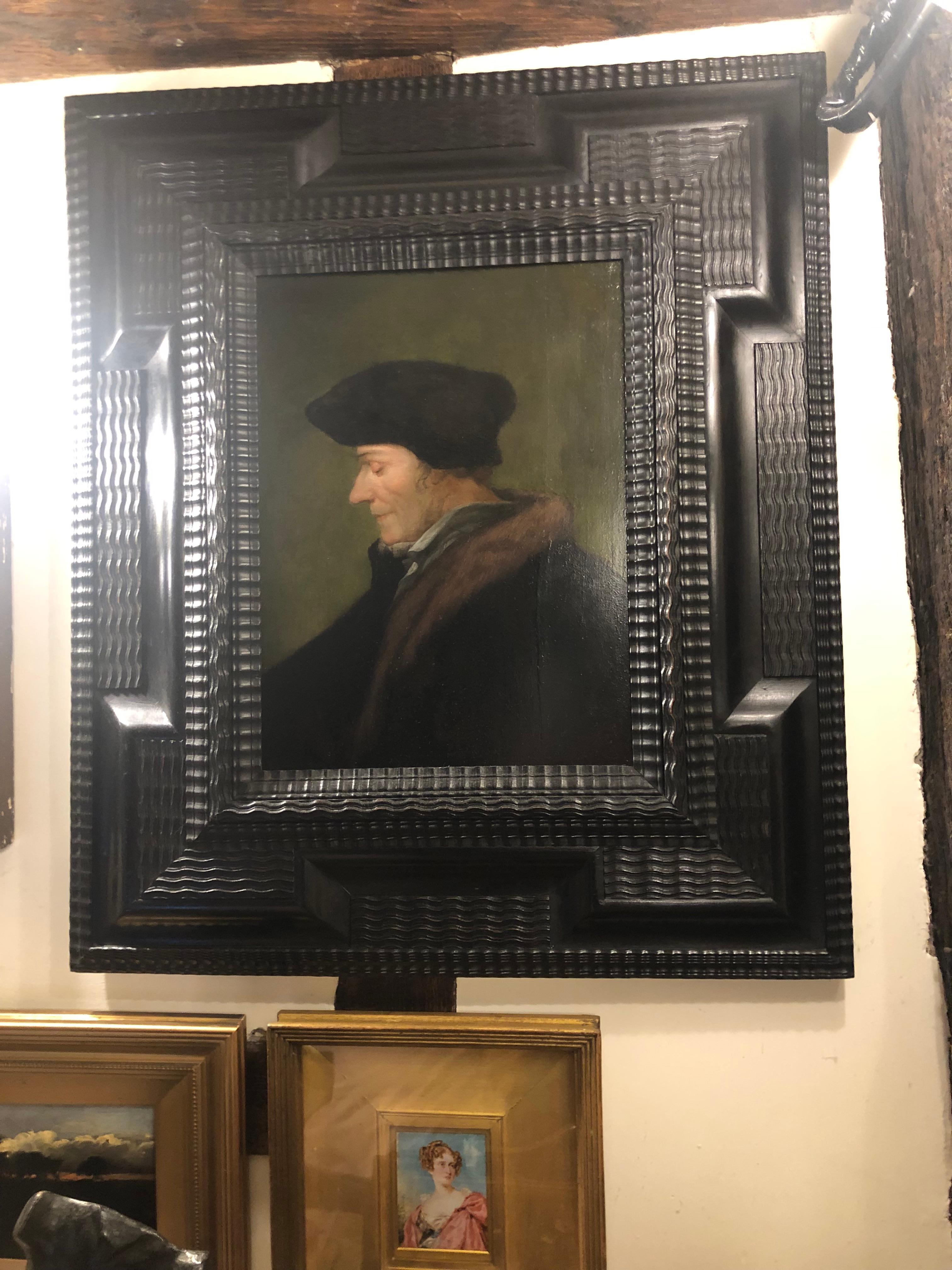 Erasmo de Rotterdam - Portrait Painting Negro de Thomas Churchyard