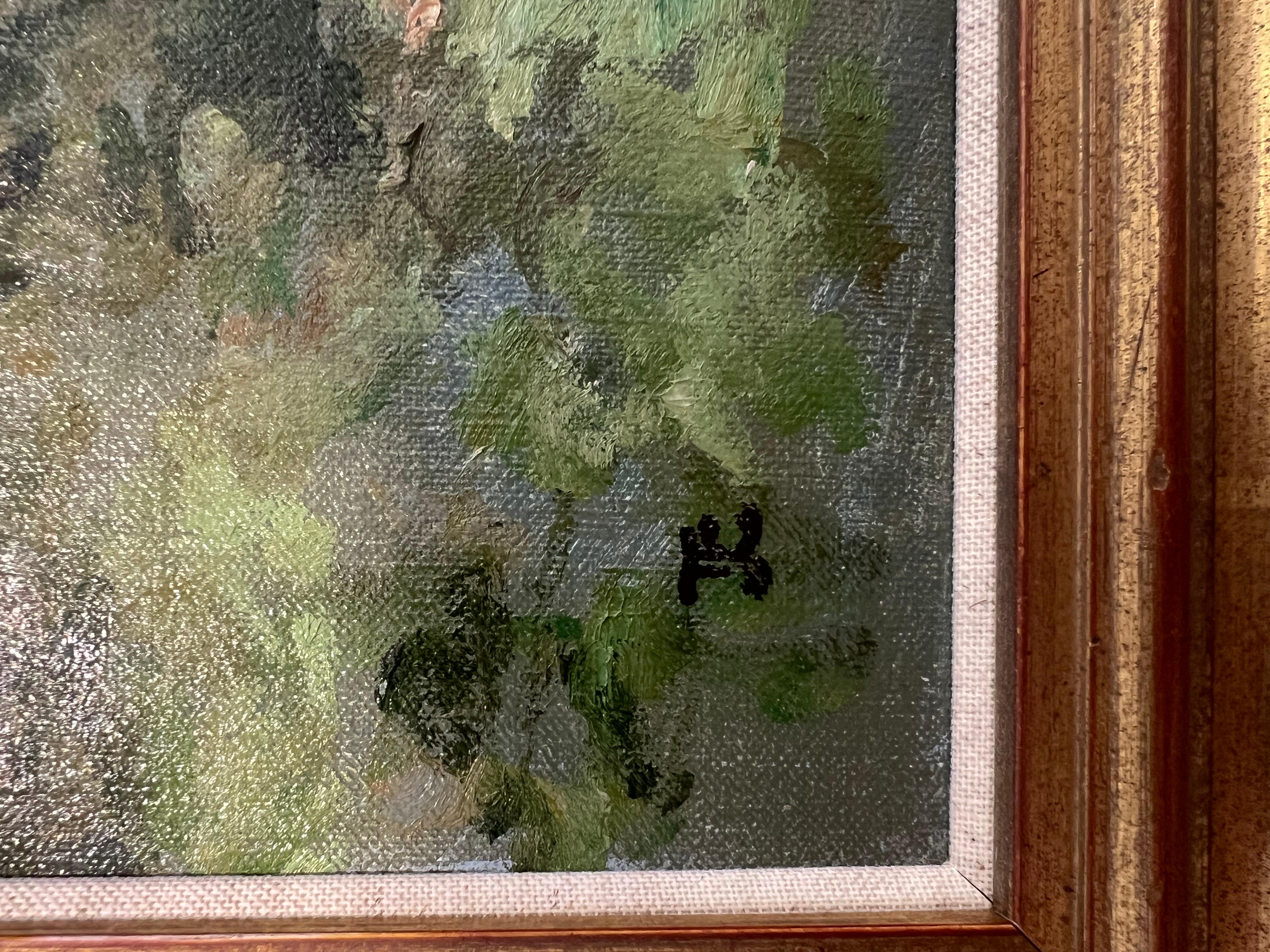 Unloading the Customers, Thailand - Black Landscape Painting by Thomas Coates