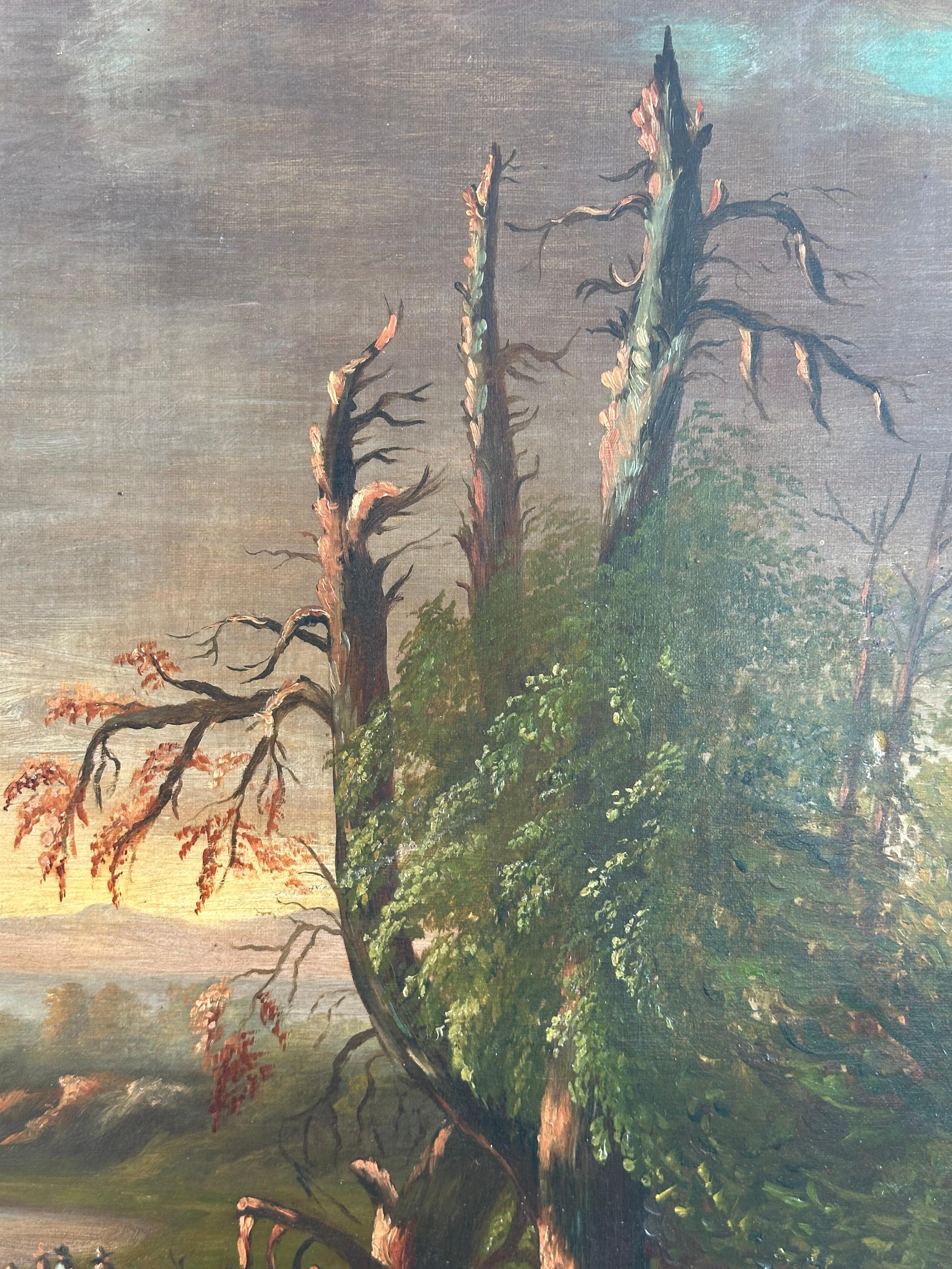 Montañas Catskill desde Germantown NY - Painting de Thomas Cole