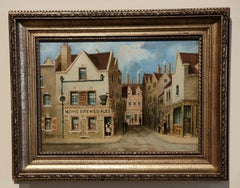 Oil Painting by Thomas Cooper Moore "The Royal Children, Castle Gate, Nottingham