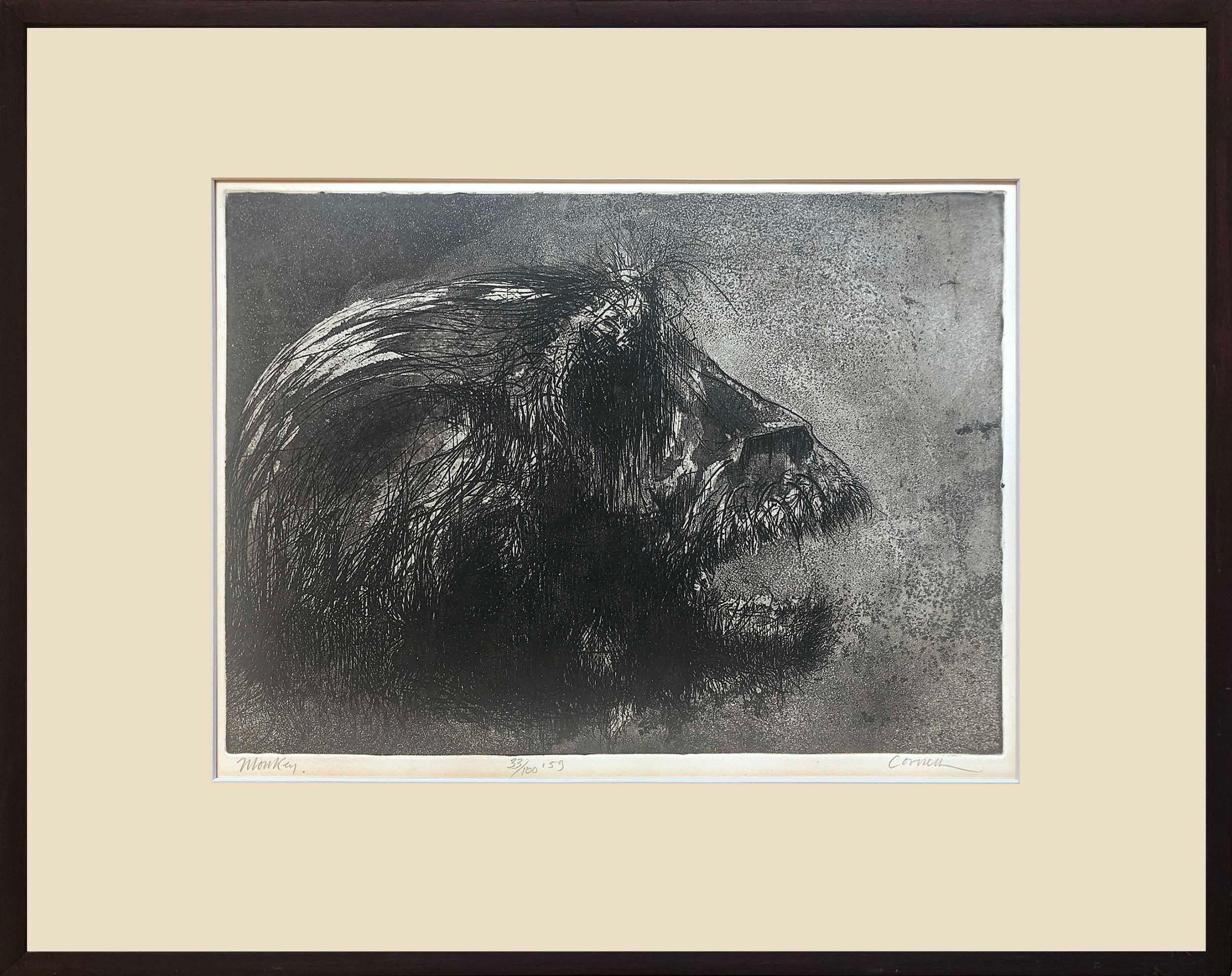 Monkey (Edition 33/100 Dated 1959) - Print by Thomas Cornell 