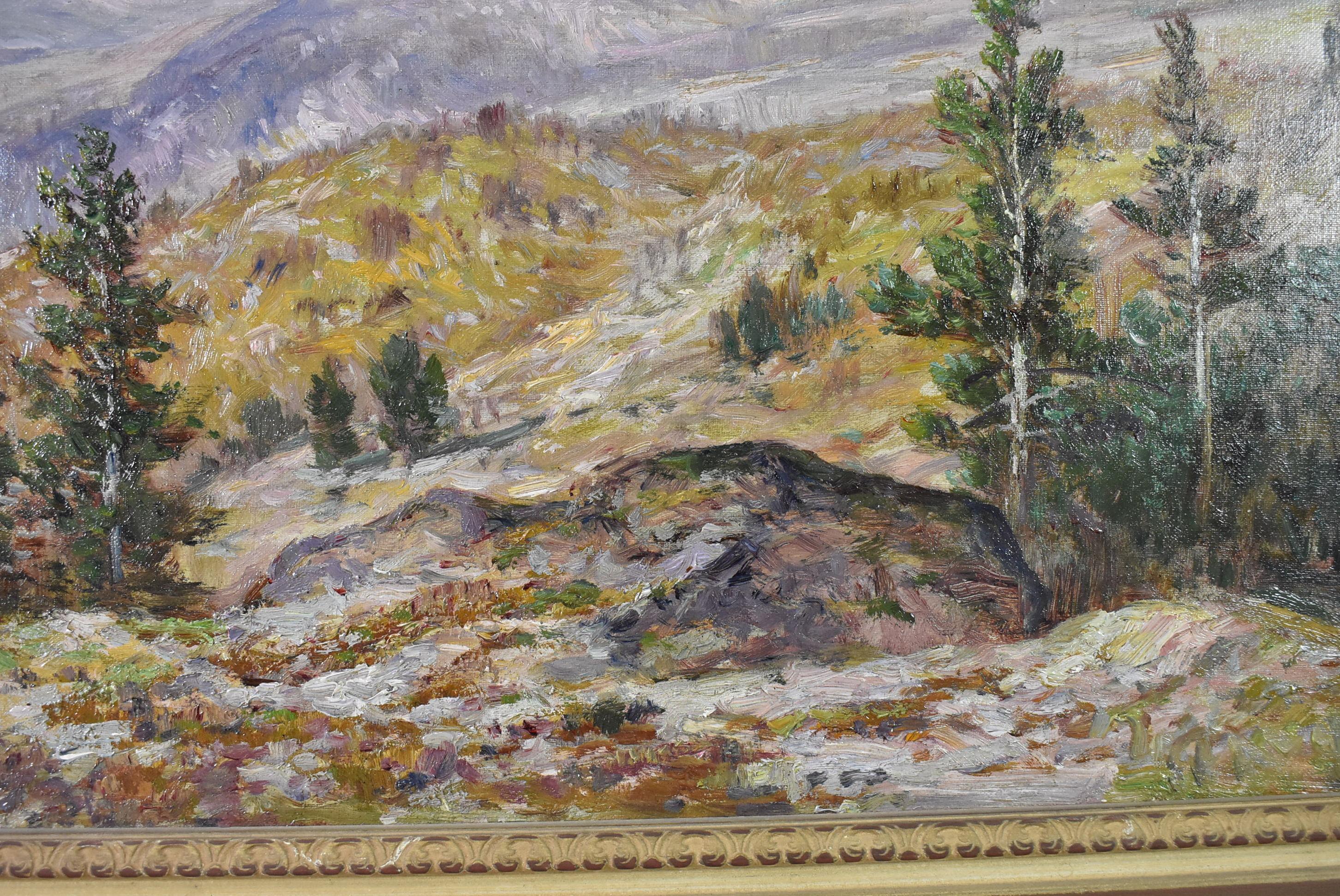 American Thomas Corwin Lindsay Oil Painting on Panel 