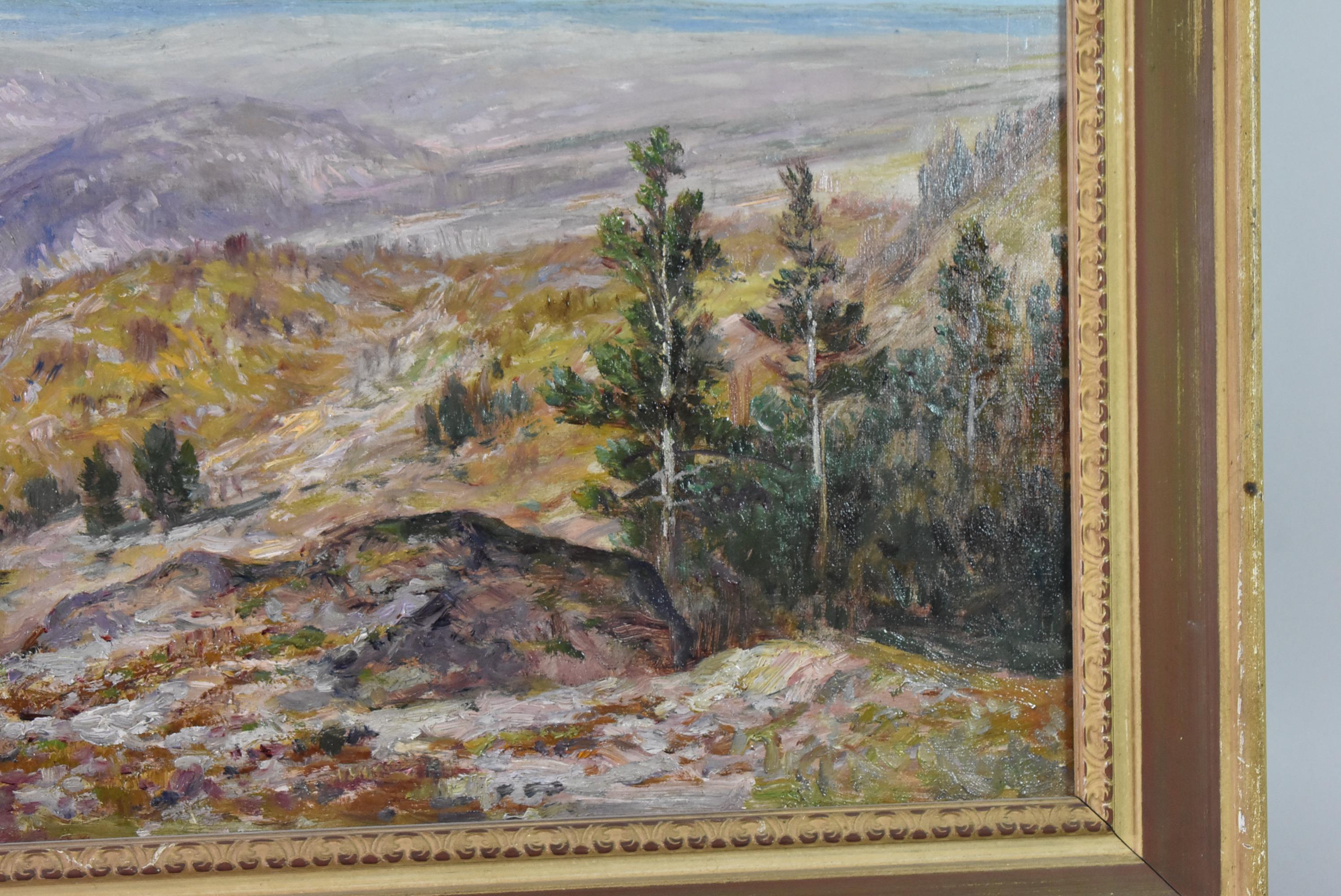 19th Century Thomas Corwin Lindsay Oil Painting on Panel 
