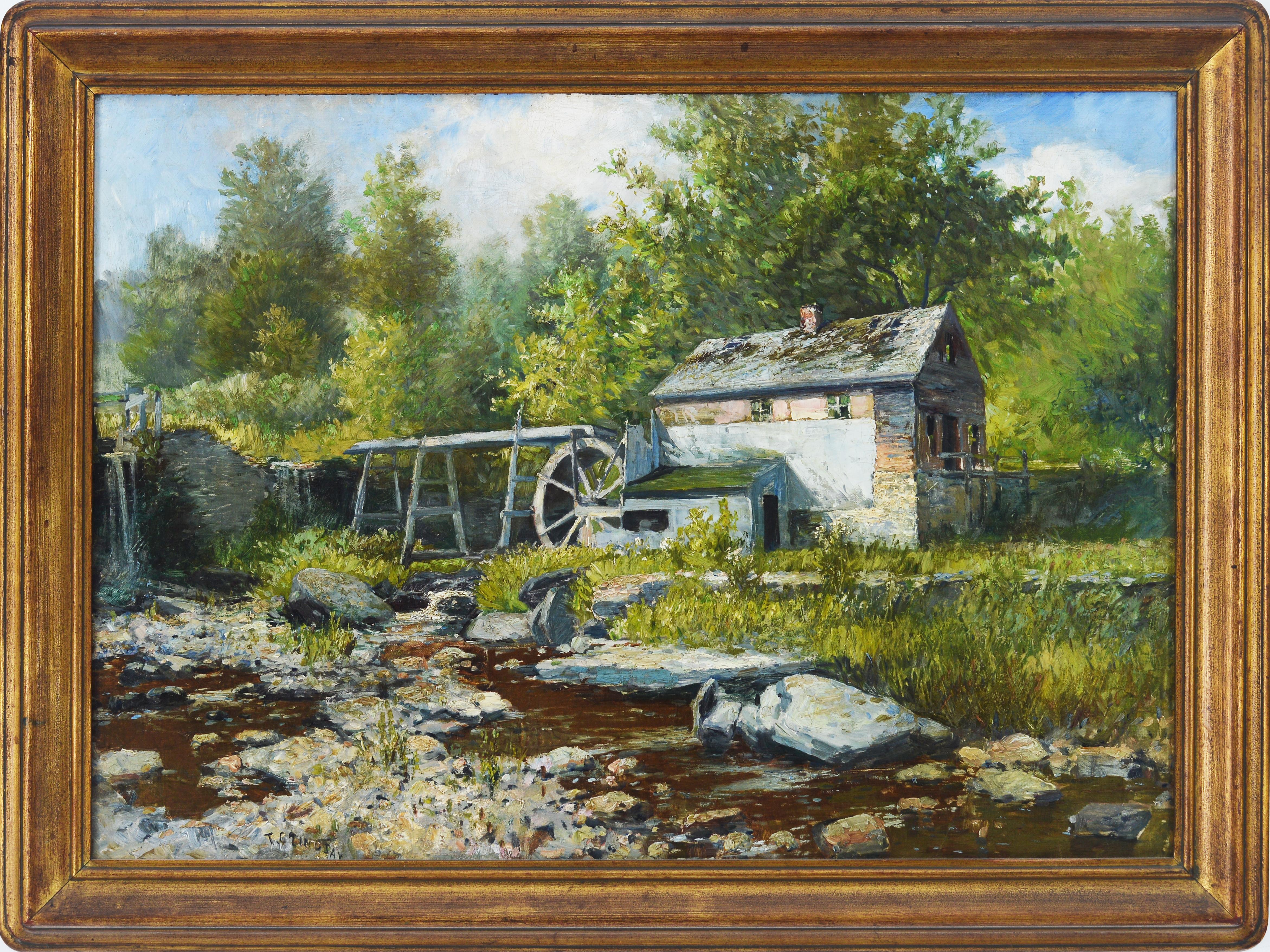 Thomas Corwin Lindsay Landscape Painting - The Old Mill