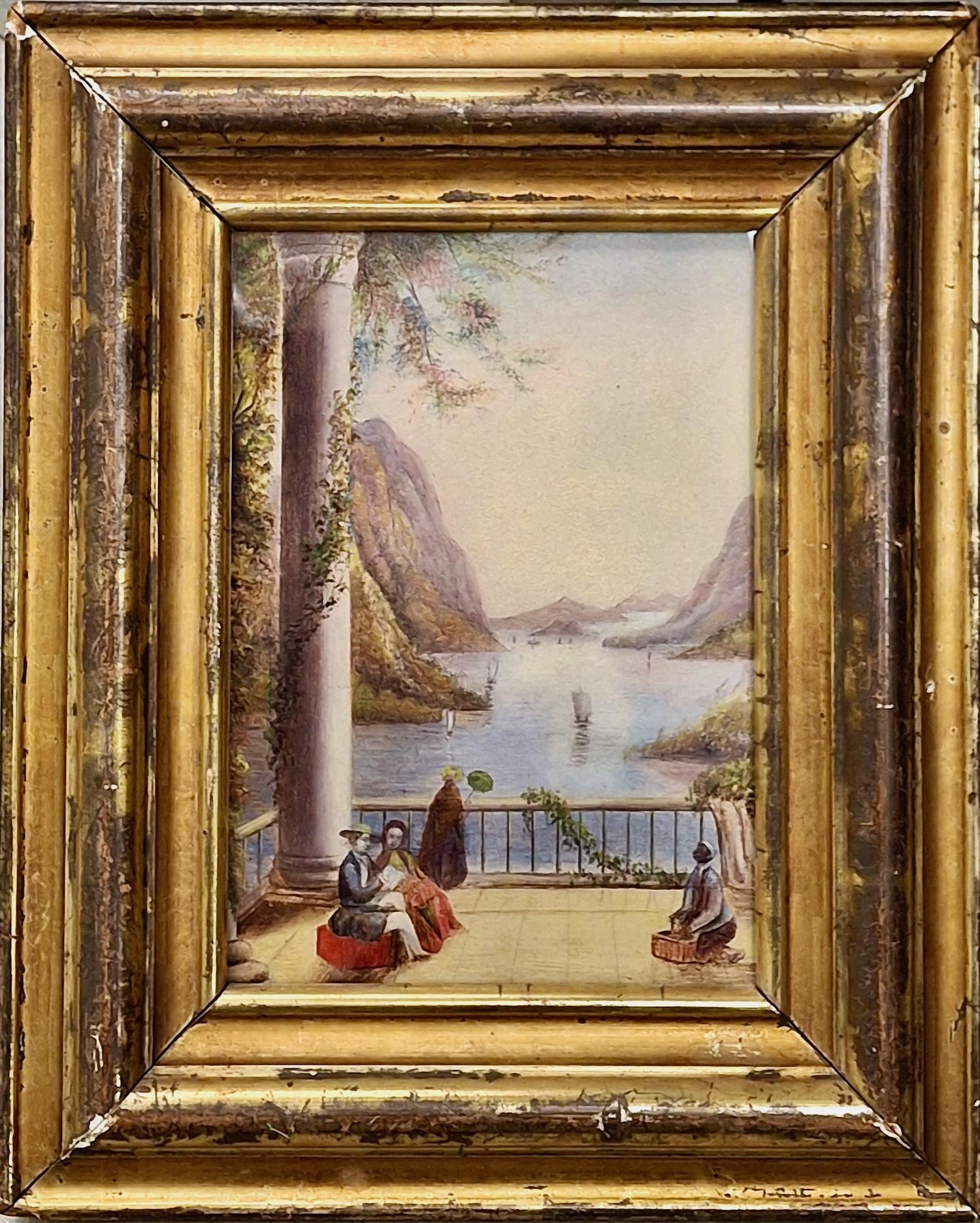 Vue sur l'eau depuis la terrasse