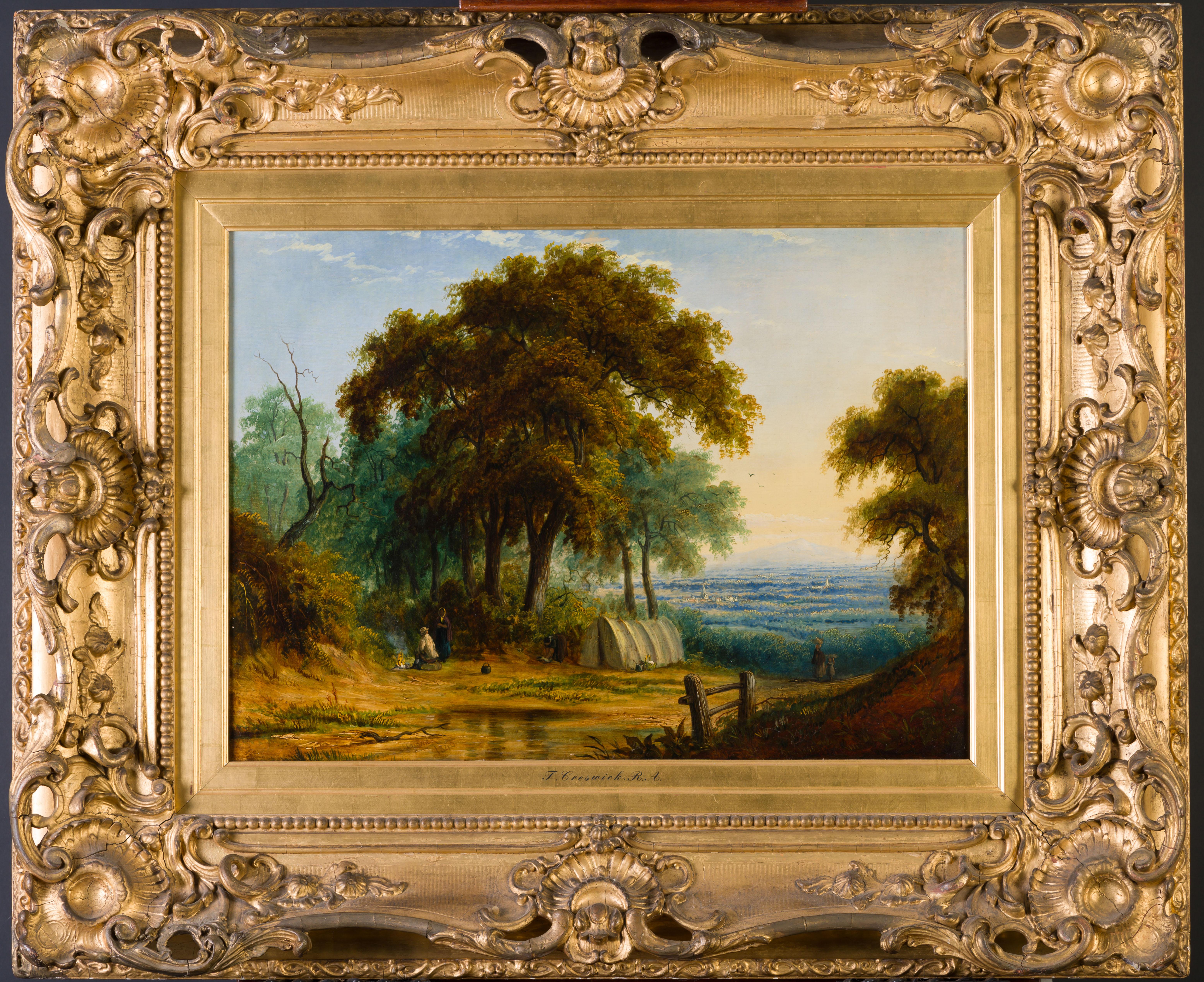 Landscape Painting di Thomas Creswick - Paesaggio esteso