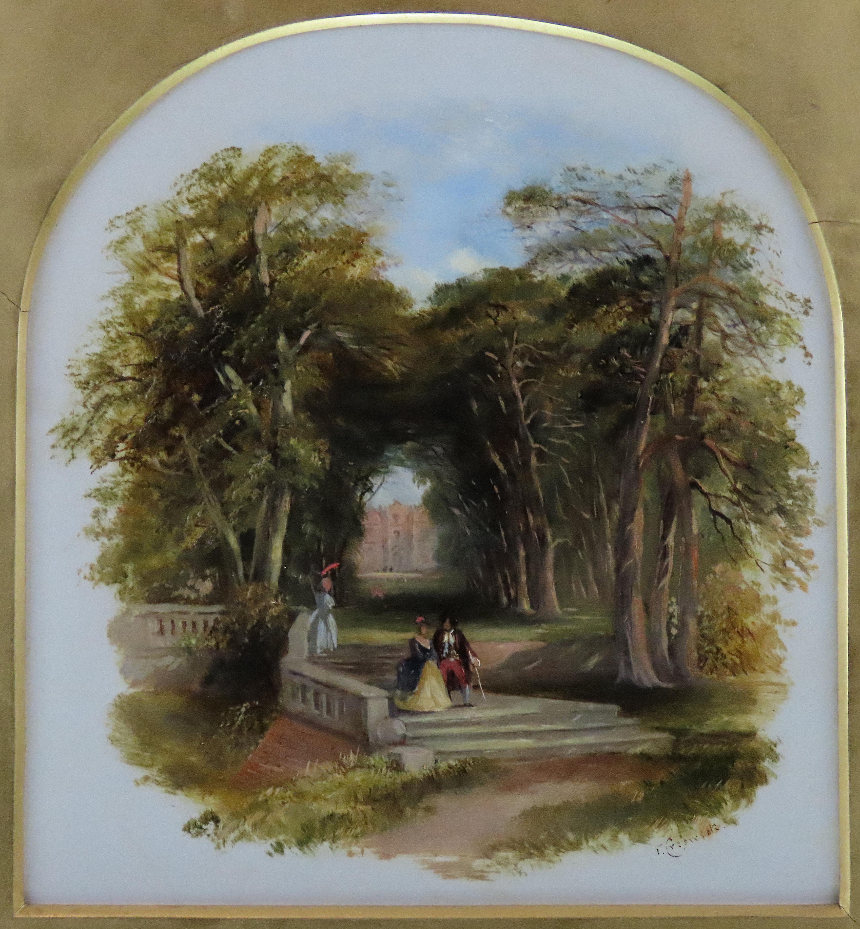 Óleo original sobre tabla, Thomas Creswick, R.A. 