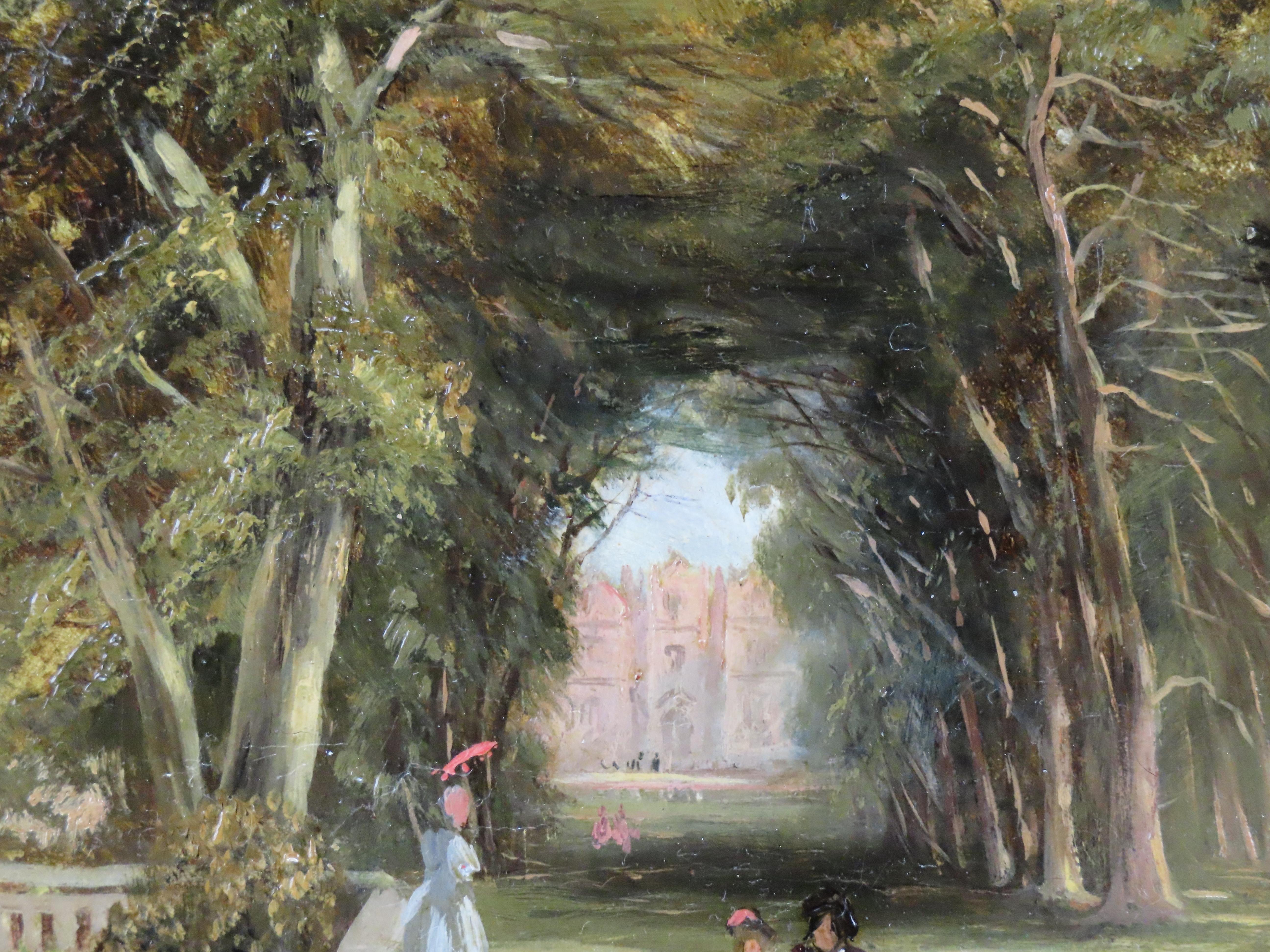 Óleo original sobre tabla, Thomas Creswick, R.A. 