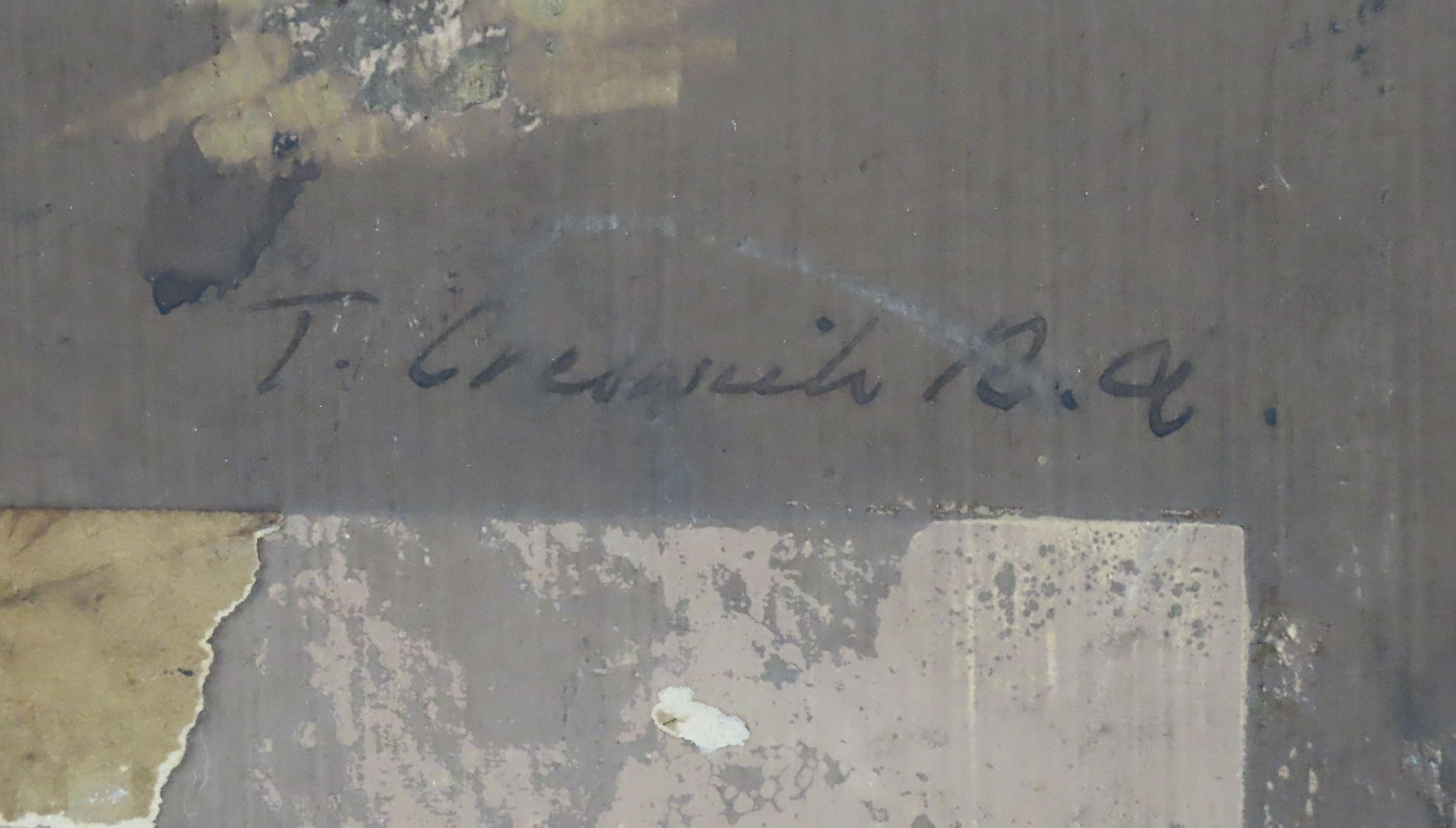 Óleo original sobre tabla, Thomas Creswick, R.A. 