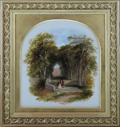 Huile originale sur panneau, Thomas Creswick, R.A. "Haddon Hall