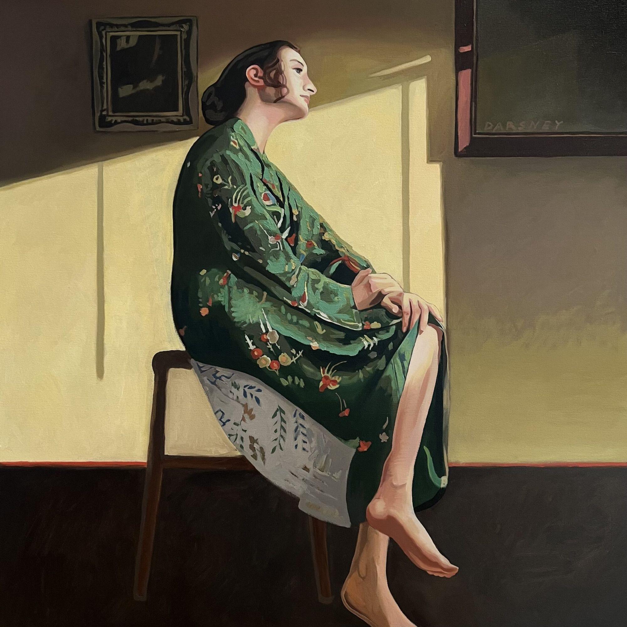 Thomas Darsney Figurative Painting – Hopper's Chair