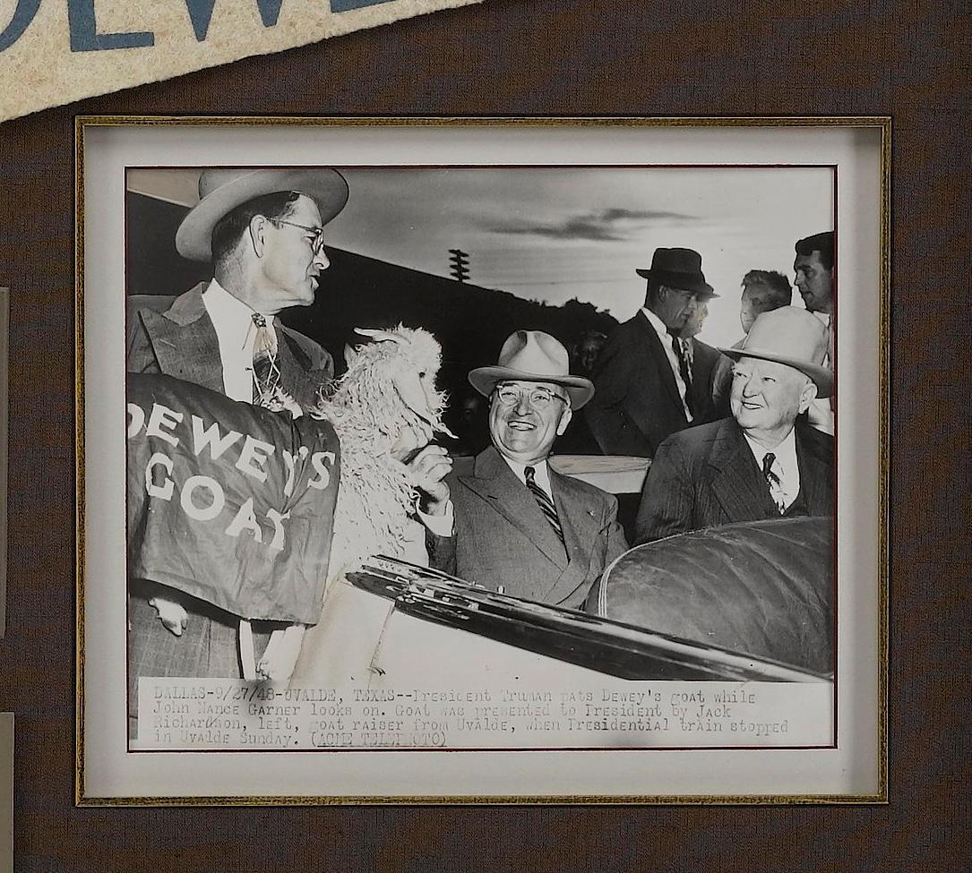 Mid-20th Century Thomas Dewey & Harry Truman 1948 Presidential Election Campaign Collage For Sale