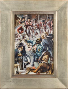 Ölgemälde mit dem Titel „Der Tod von Crispus Attucks“ von Thomas Dietrich, 1943