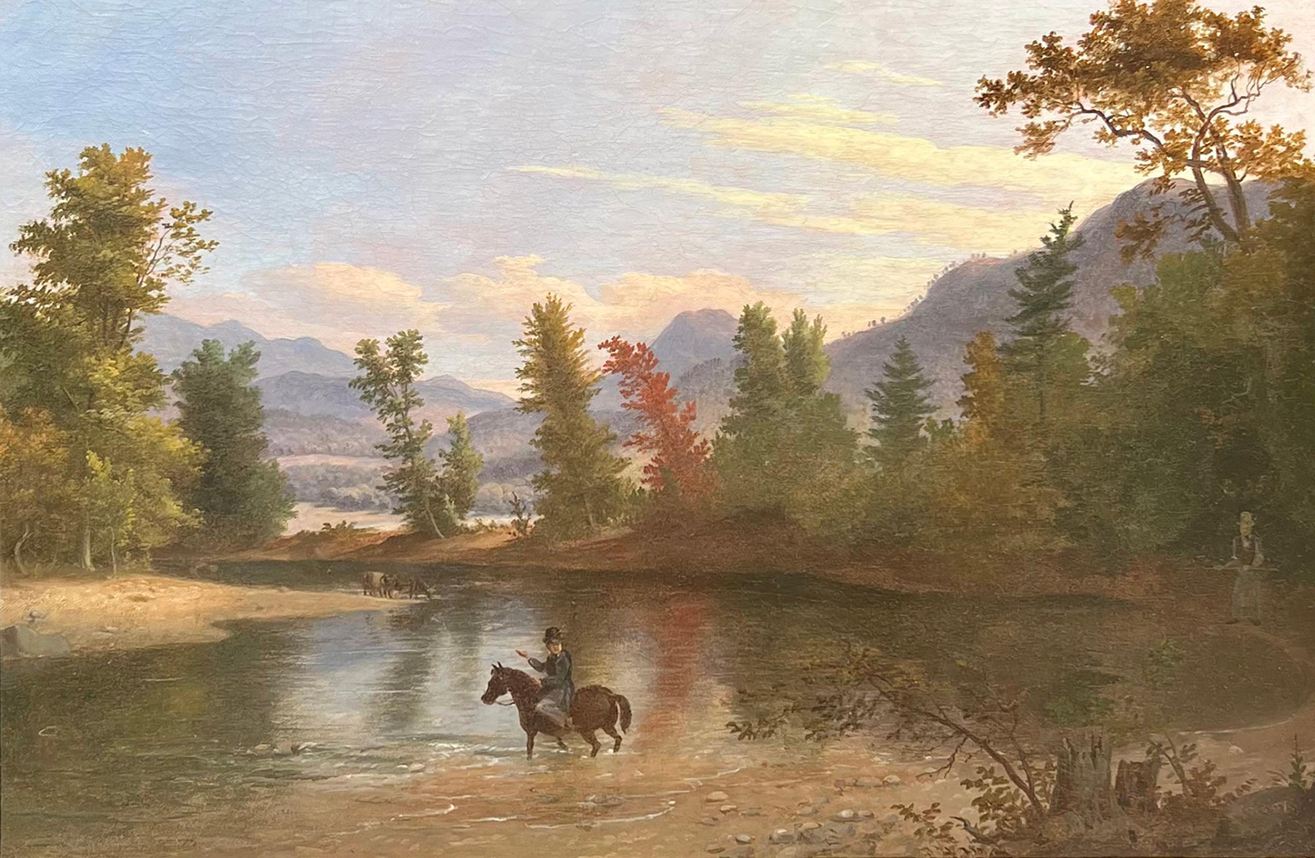 Cruzando el Susquehanna por Thomas Doughty (1793-1856) 1