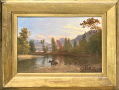 Cruzando el Susquehanna por Thomas Doughty (1793-1856)