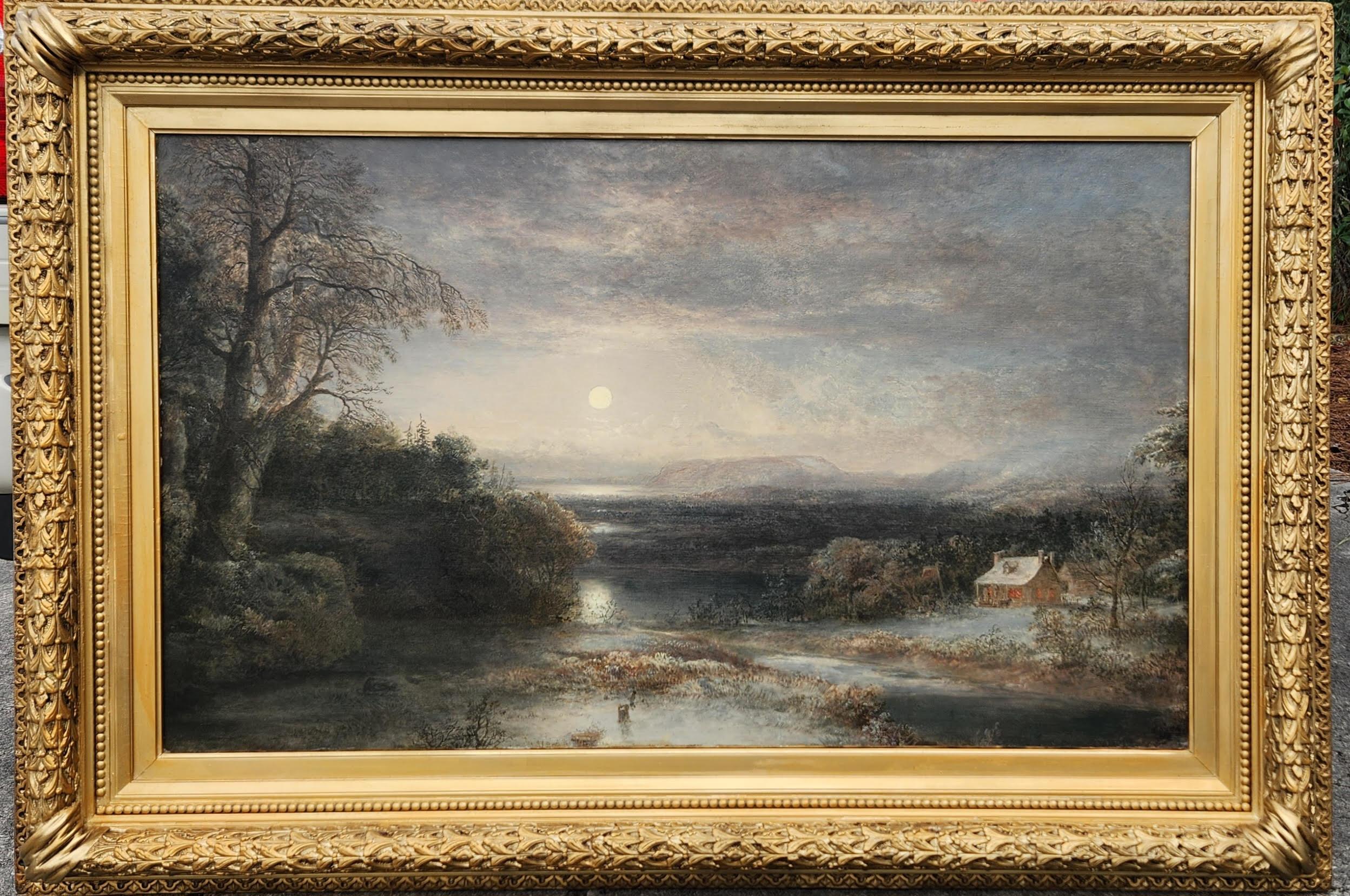 Thomas Doughty Landscape Painting - Evening on the Schuylkill River, near Philadelphia