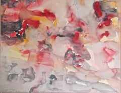 Thomas Downing Watercolor, 1958 "Washington Color School"