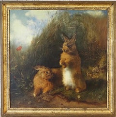 Antique "Rabbits" by Thomas Earl & Henry Bright