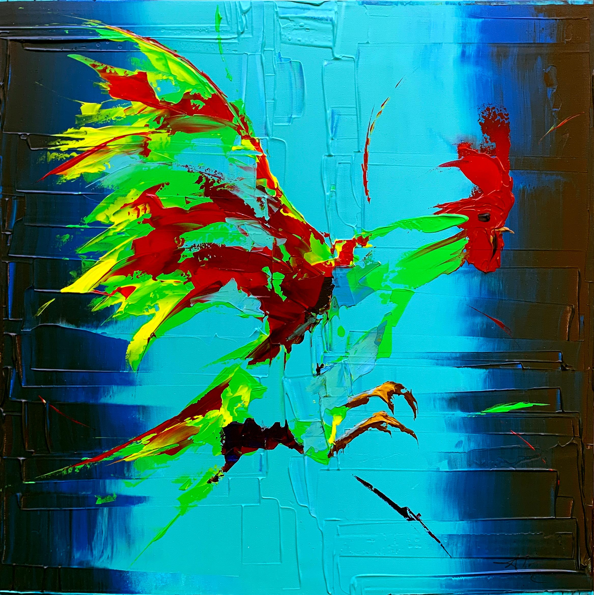 THOMAS EASLEY Abstract Painting - Leap Frog