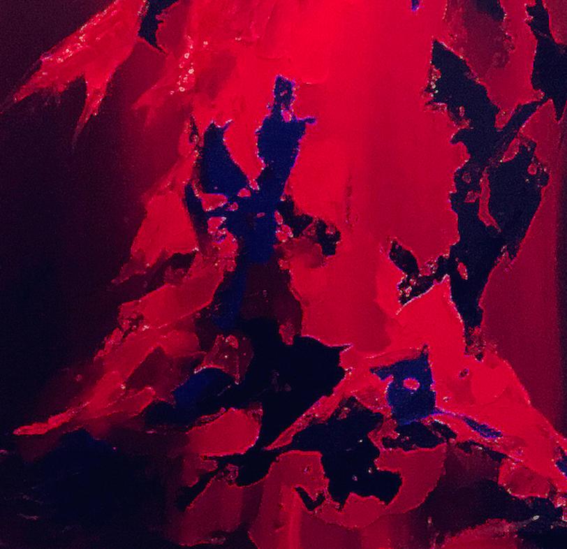 Thomas Easley – Großes Rot, Gemälde 2023 (Abstrakt), Painting, von THOMAS EASLEY