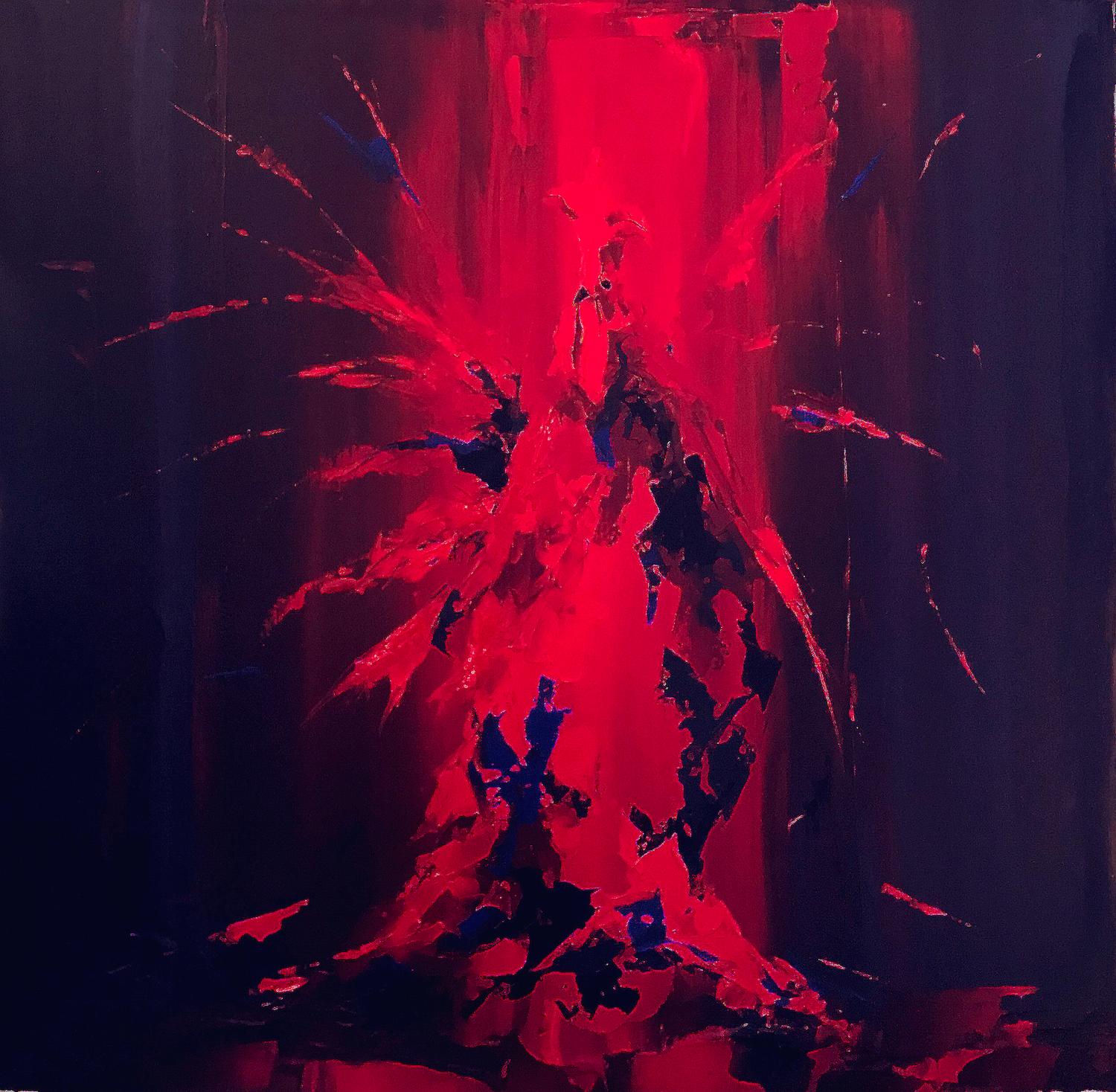 THOMAS EASLEY Animal Painting - Thomas Easley - Big Red, Painting 2023