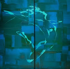 Thomas Easley - Free (Dyptych), Painting 2020