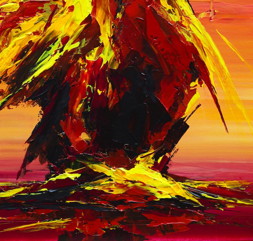 Thomas Easley - Hoga Hoda Walking The Dawn, Painting 2023 1