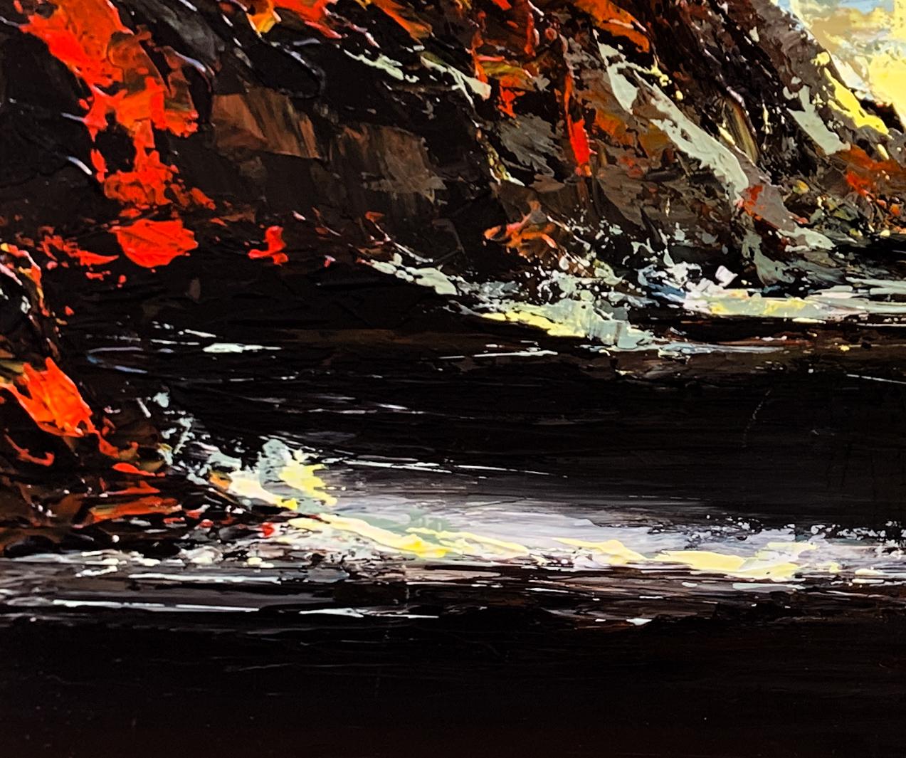 Thomas Easley - Sunset On Finger Lake, Painting 2002 For Sale 2