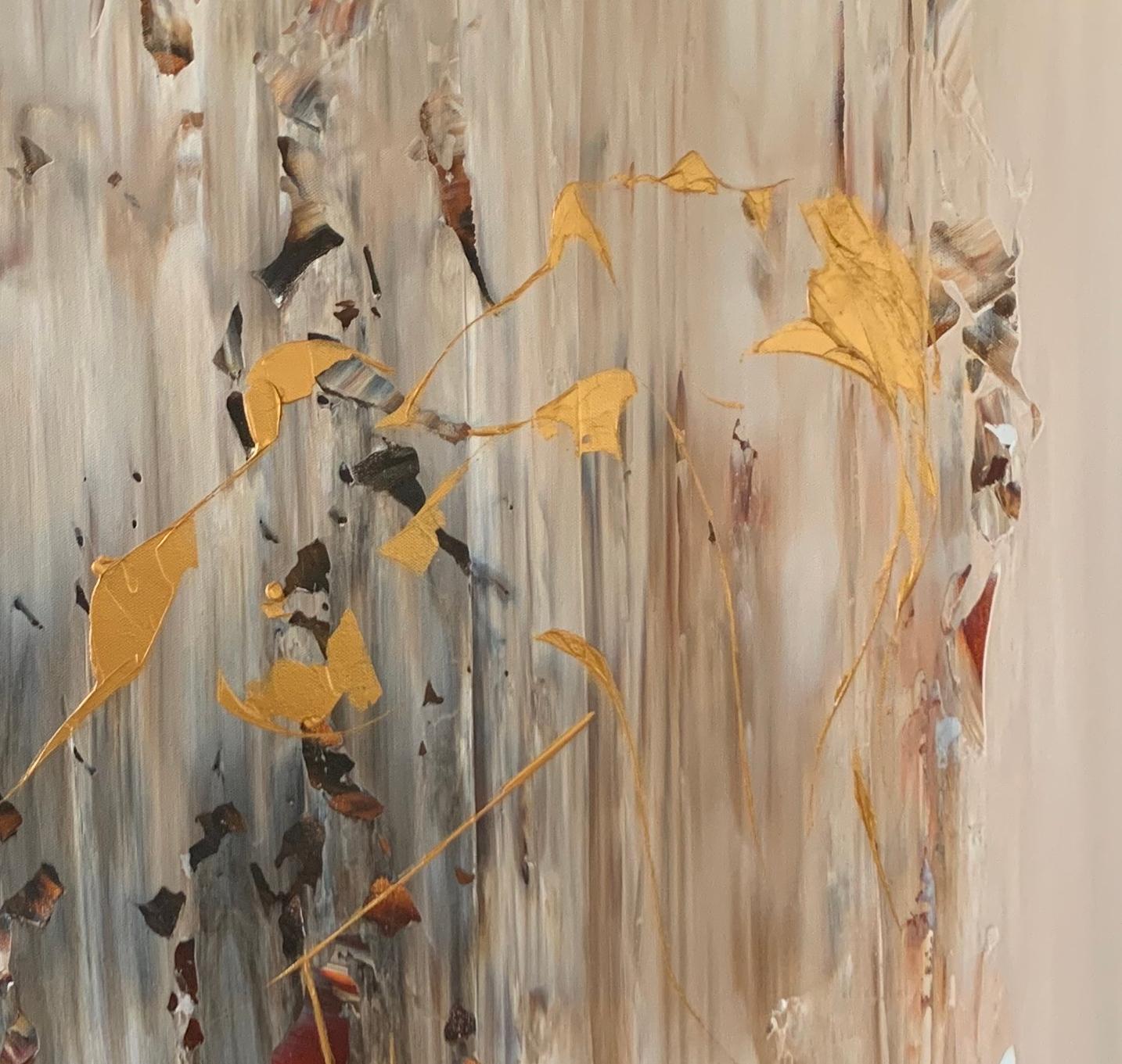 Thomas Easley - The Golden Girl, Painting 2023 - Brown Figurative Painting by THOMAS EASLEY