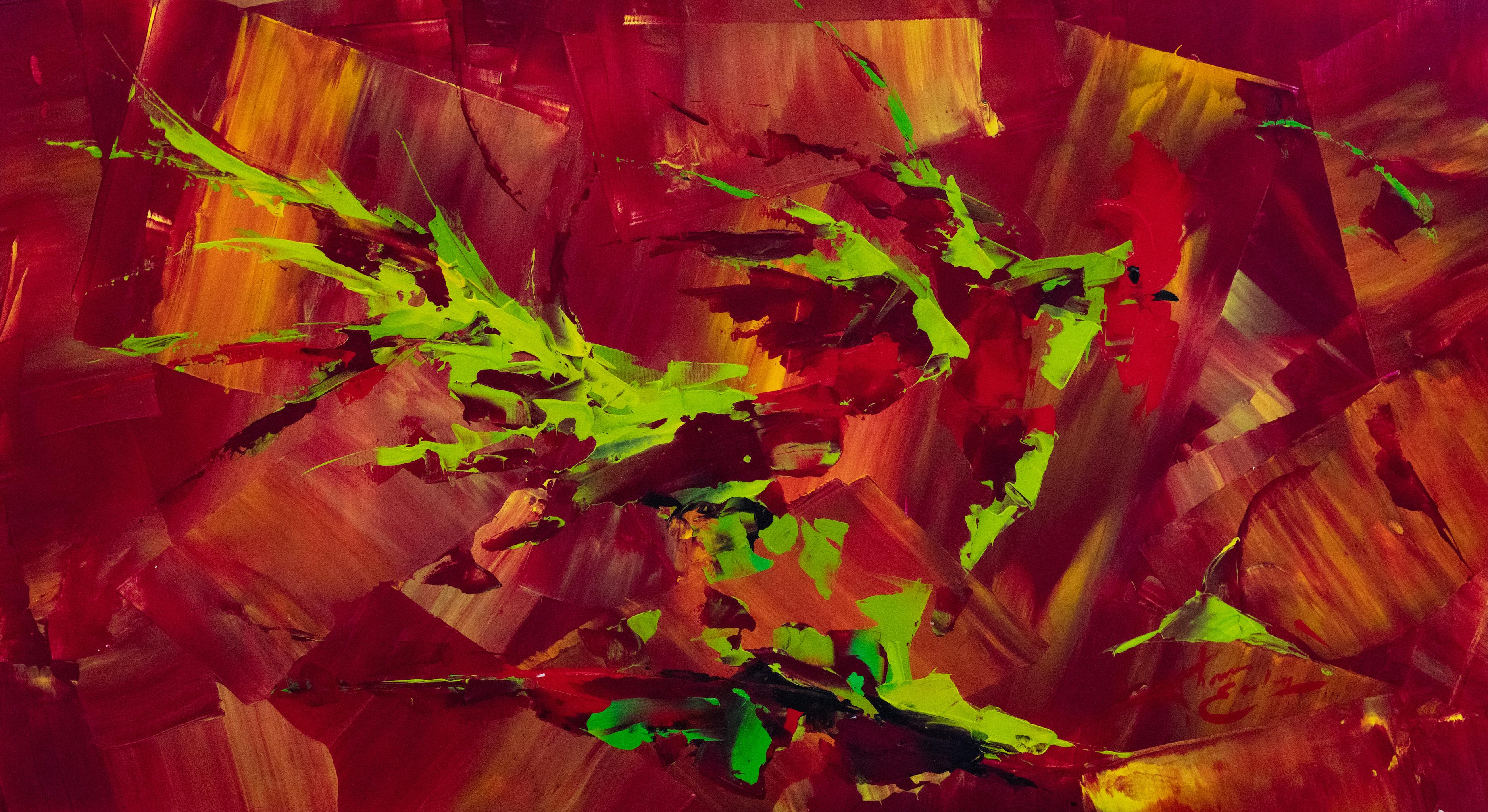 Thomas Easley - La fretta, pittura 2018