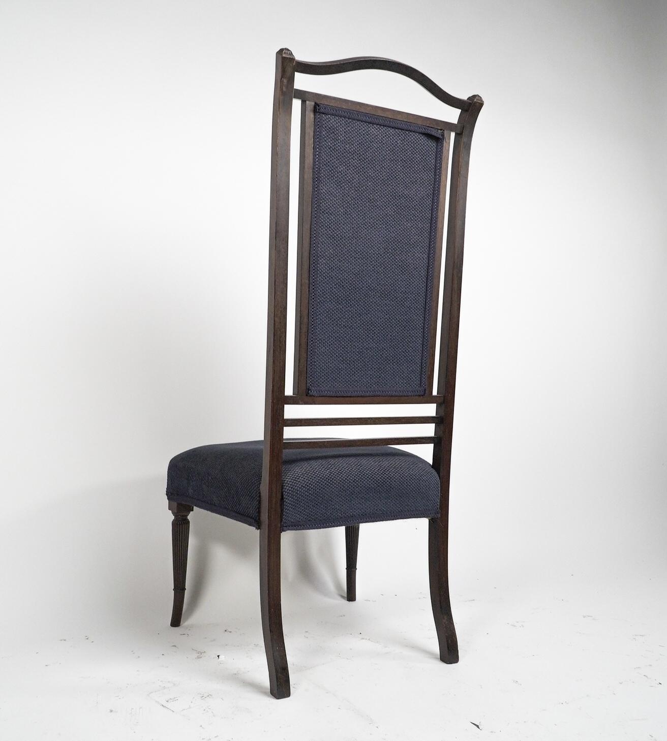 Thomas Edward Collcutt for Collinson & Lock. Aesthetic Movement high back chair. For Sale 7