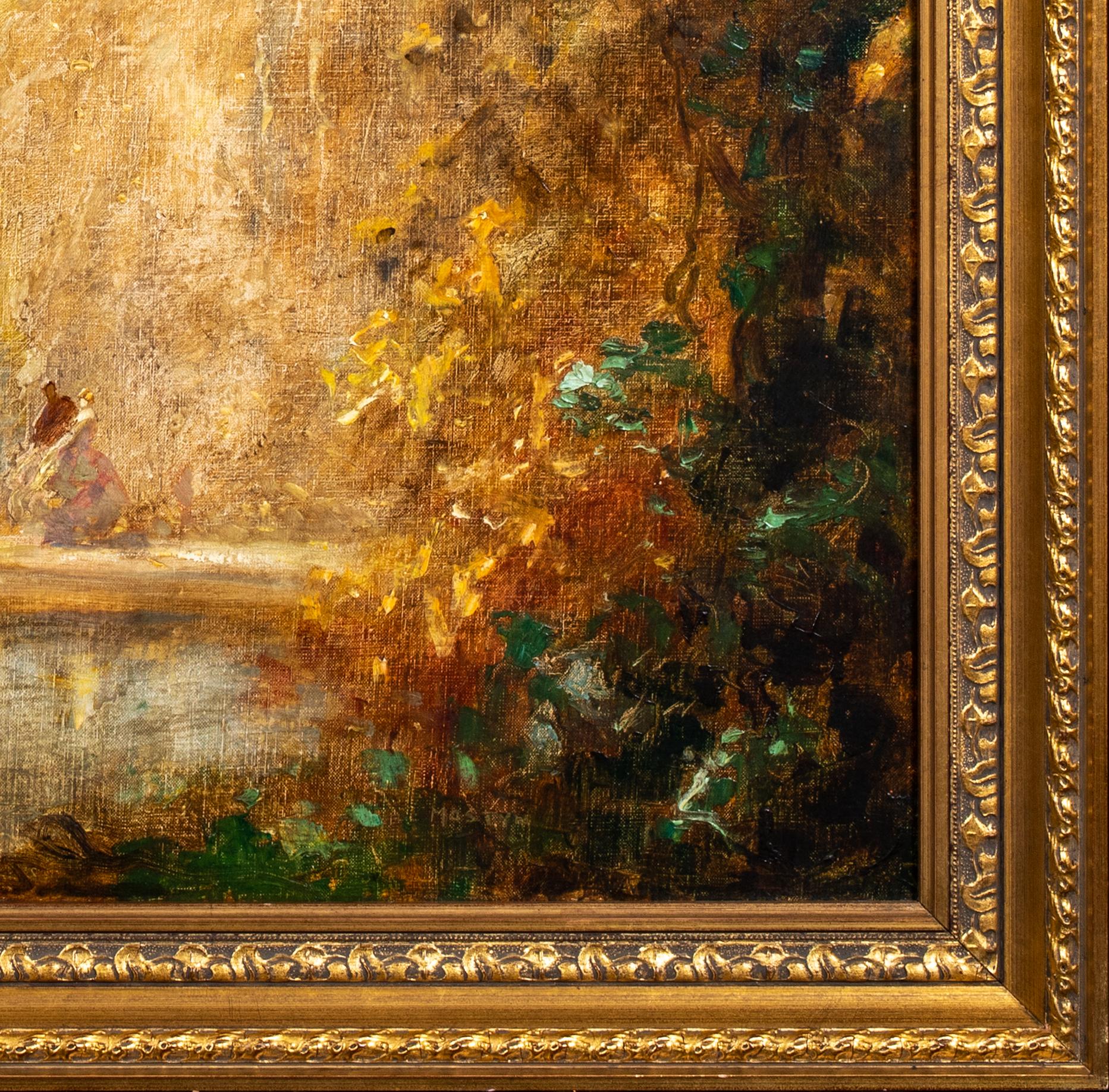 Un jardín encantado al atardecer, siglo XIX

por Thomas Edwin MOSTYN (1864-1930)

Óleo sobre lienzo de gran tamaño del siglo XIX con vista de un atardecer en un Jardín Encantado. Caprichosa vista de la serie 