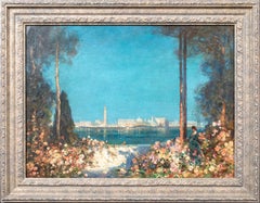 An Enchanted Garden, Venice In the Distance, 19th Century Thomas Edwin MOSTYN