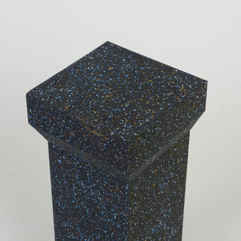 Neoclassical Midnight Porphyry Column Box For Sale