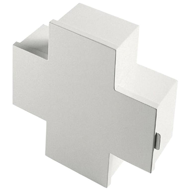 Cross-Schrank aus weißem, glänzendem Metall von Thomas Eriksson für Cappellini
