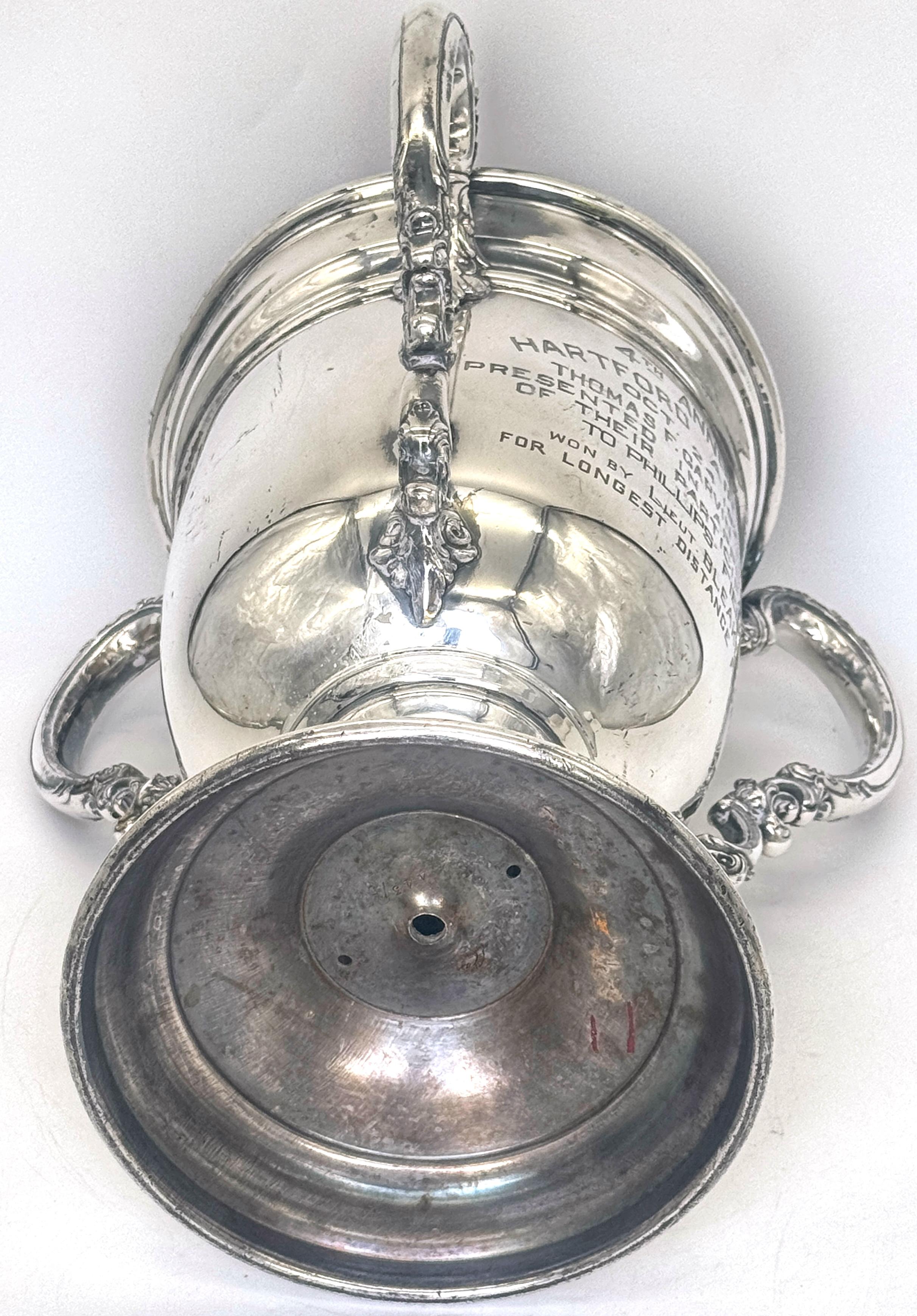 Thomas F. Garvin-Trophäe, 1925 Aviation-Trophäe, von Wilcox Silver Plate Co. (Versilberung) im Angebot