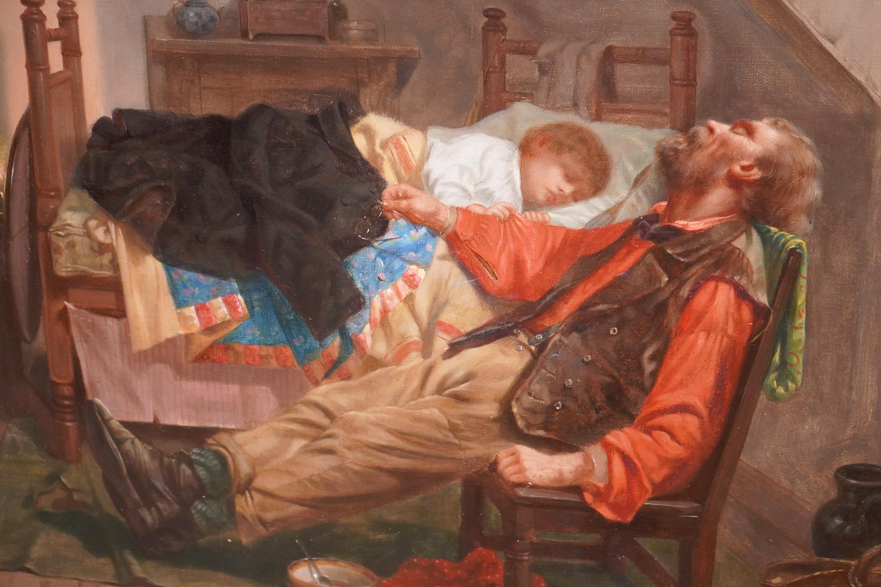 Worn Out - Painting by Thomas Faed