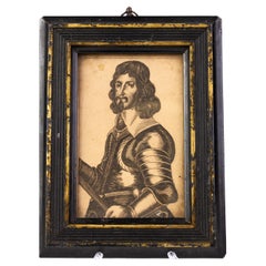 Thomas Fairfax Portrait Etching 18th Century