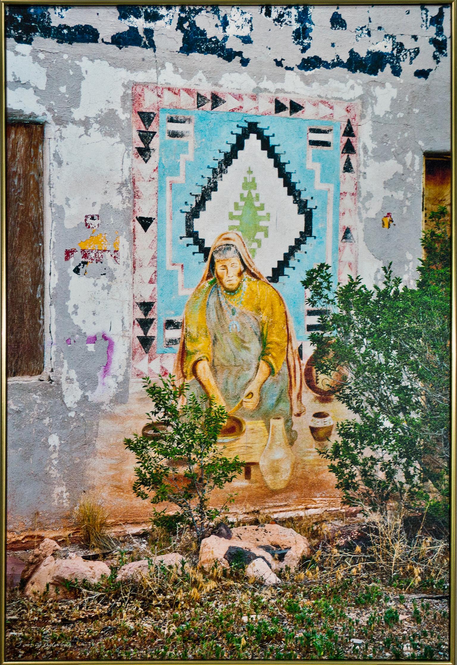 Thomas Ferderbar Color Photograph – ""Abandoned Trading Post Near Grants, NM", Fotografie auf Leinwand von Tom Ferderbar