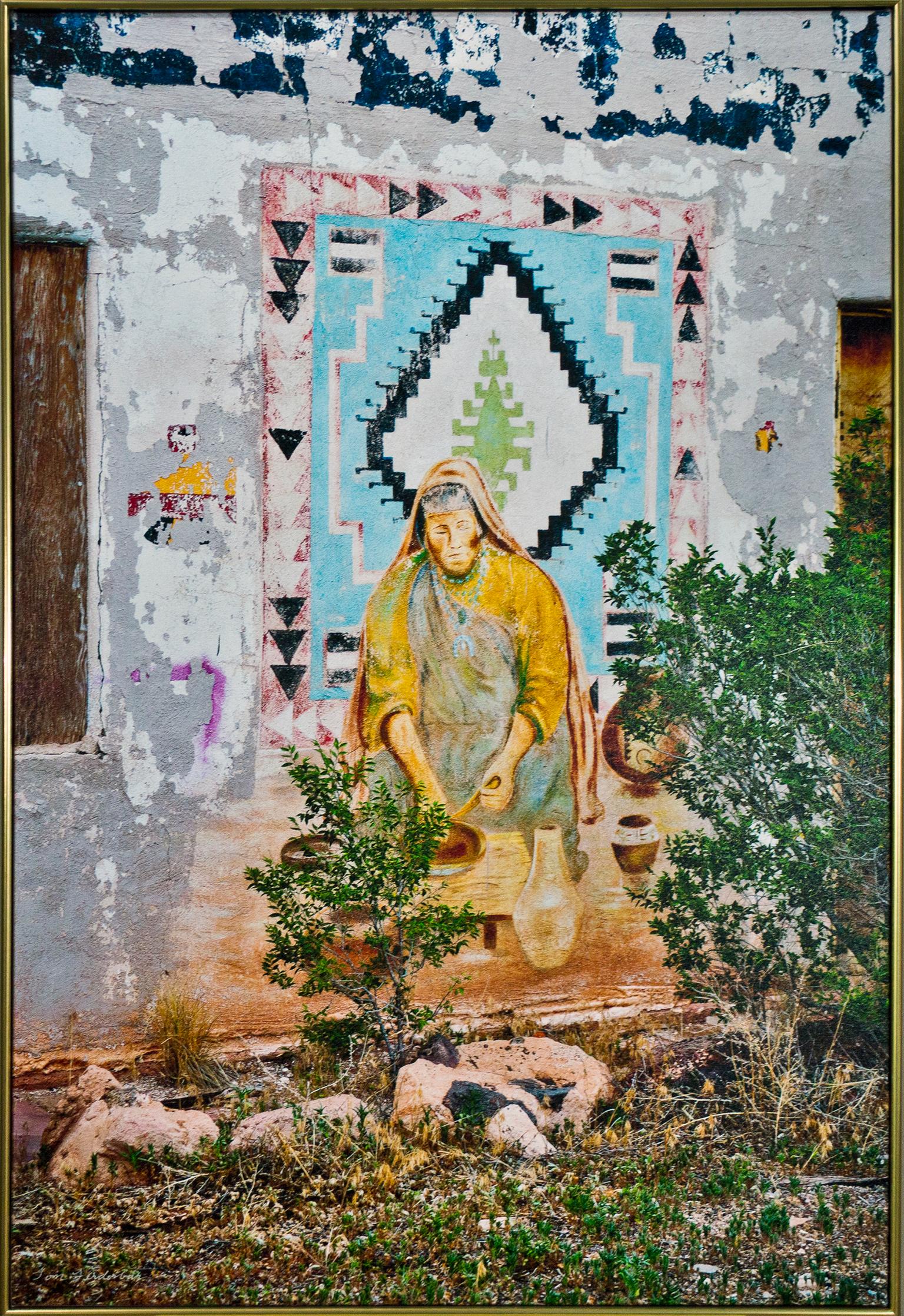 Thomas Ferderbar Color Photograph - "Abandoned Trading Post Near Grants, NM, " Photograph on Canvas by Tom Ferderbar