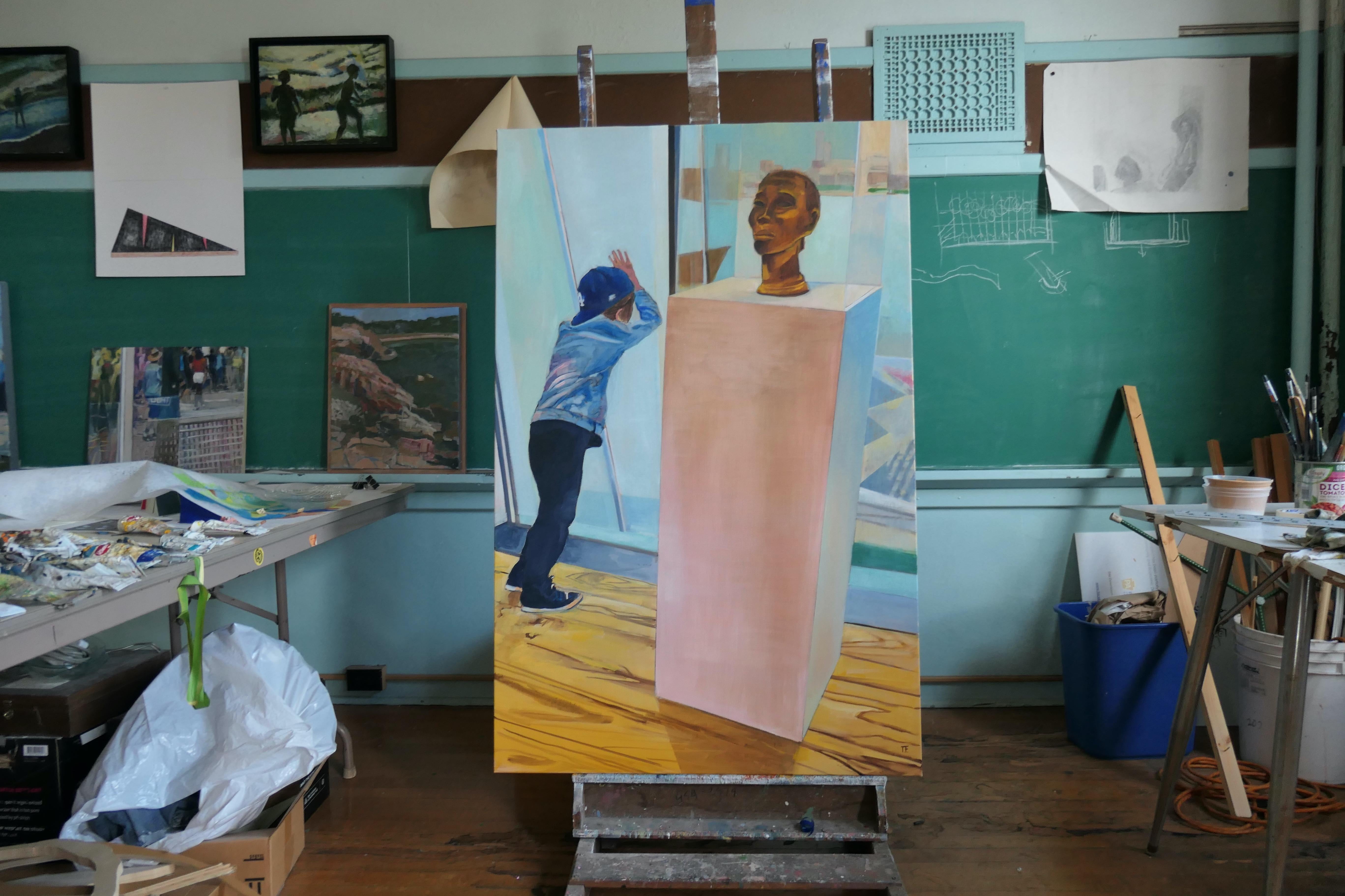 Coast to Coast - Pittura ad olio figurativa contemporanea - Painting di Thomas Ferraro