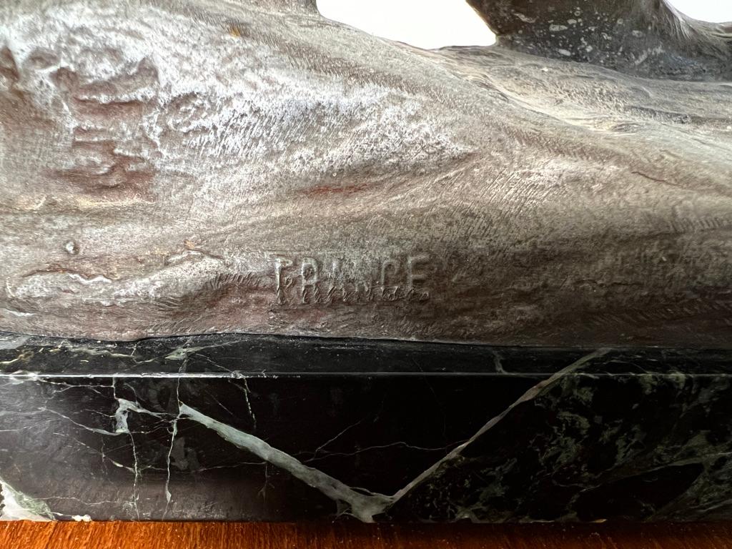 Thomas Francois-Cartier (Marsiglia 1879 - Parigi 1943). pantera riccia in bronzo 4
