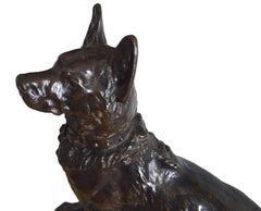 German shepherd dog by Thomas Franois Cartier 20 20th century