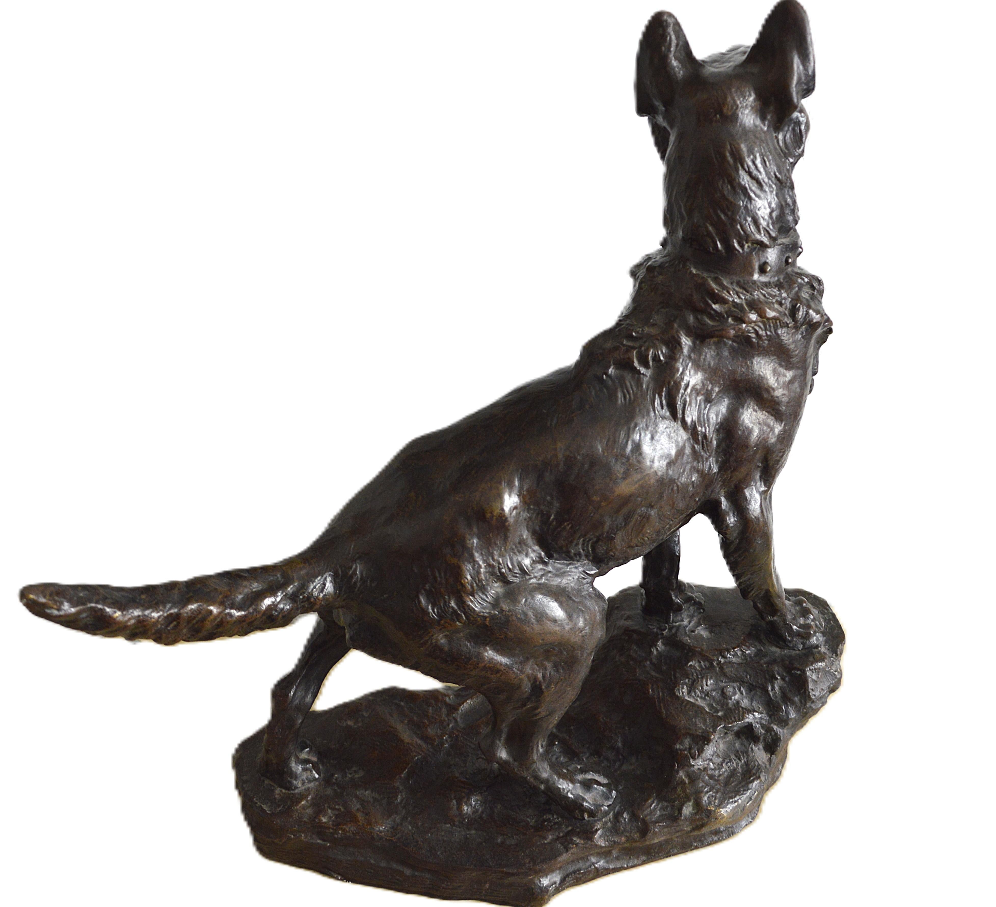 Chien de berger allemand par Thomas Cartier 20e siècle en vente 1